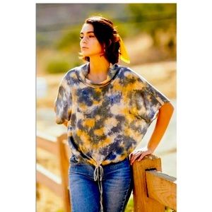 💐NWOT WESTMOON NAVY ~ SUMMER SUN TYE TOP ~